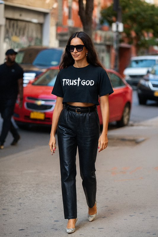 Trust God Crop Top