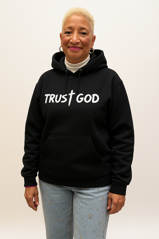 Black Trust God/ISought the Lord Hoodie