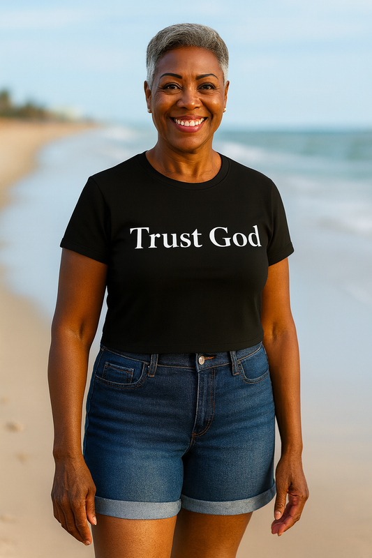 Trust God Plain Women’s crop top