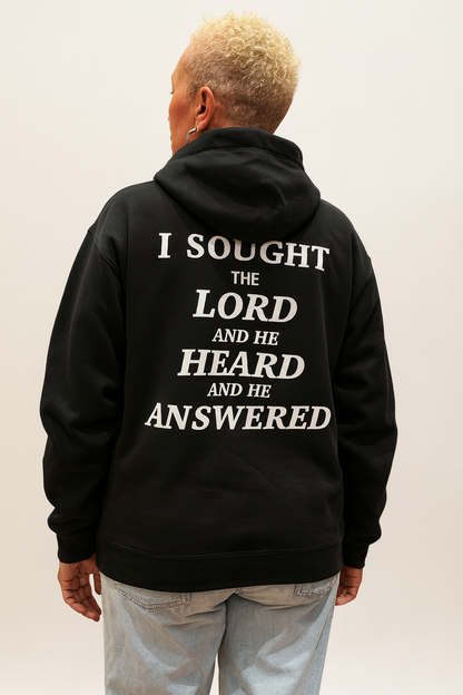 Black Trust God/ISought the Lord Hoodie
