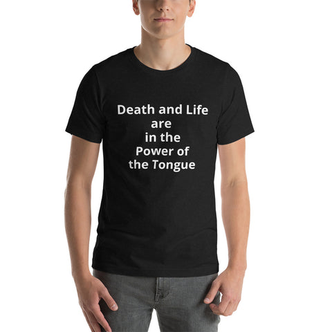 Death and Life Scripture T-shirt